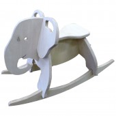Elefant balansoar din lemn Merbau