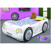 Pat masina copii Sleep Car+ cadou