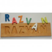 Puzzle lemn nume Razvan