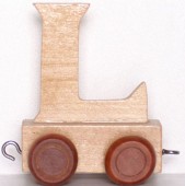 Tren din lemn Litere  